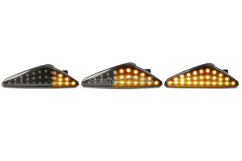 18 SMD CanBus Error Free Indicator Light For E70 X5 E71 X6 F25 X3 Clear Lens 2 X LED Side Marker Amber