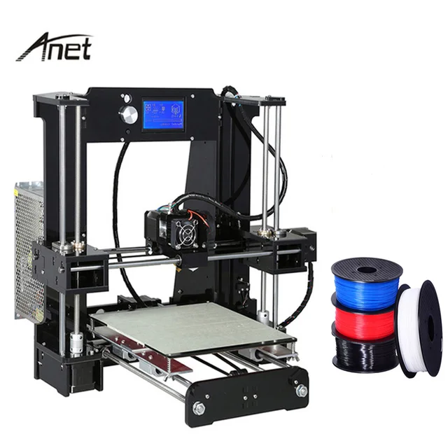 Best Price Most Popular Anet A6/A8 3D Printer Lower Price Large Printing Size Shenzhen 3d Printer With Filaments + Tools+ SD Card For Sale