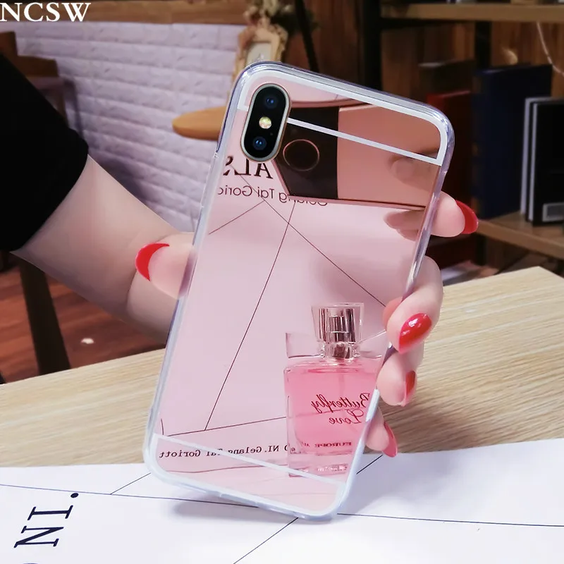 

Luxury Mirror Effect Case For Huawei Nova3i 3 Y9 2019 Y5 Y7 2018 Mate20 Lite/Pro P20 P Smart Plus Honor 8C Flash Soft TPU Cover