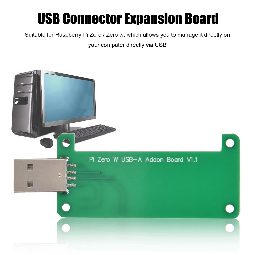 

For Raspberry Pi Zero 1.3/Zero W USB Adapter Board USB Connector Expansion Board with Tool Kit