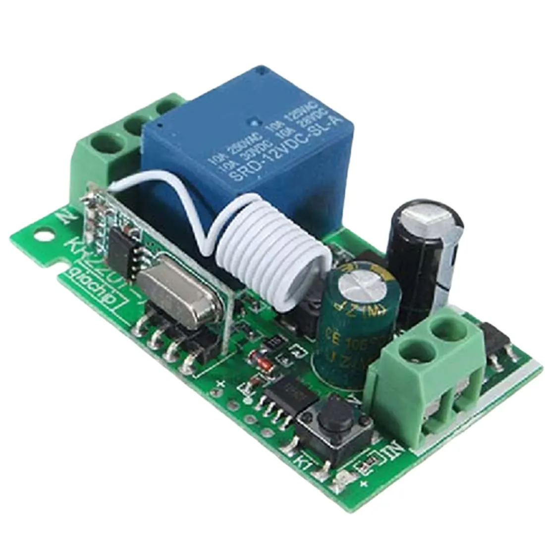 

1 Channel Wireless Relay RF Remote Control Switch Heterodyne Receiver 315/433MHZ 100M Distance 220V