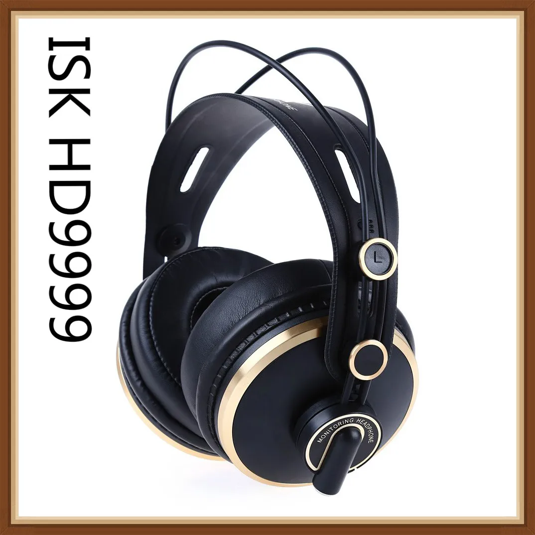 ISK HD9999 полностью закрытый монитор гарнитура наушники для Hi-Fi музыки DJ/аудио смешивания записи студии удобные наушники