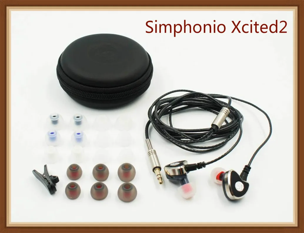 Simphonio Xcited2 XC2 Dynamic Driver DD HiFi Audiophile In ear Earphone IEMS Stereo MP3 Monitor Earbuds Earplug