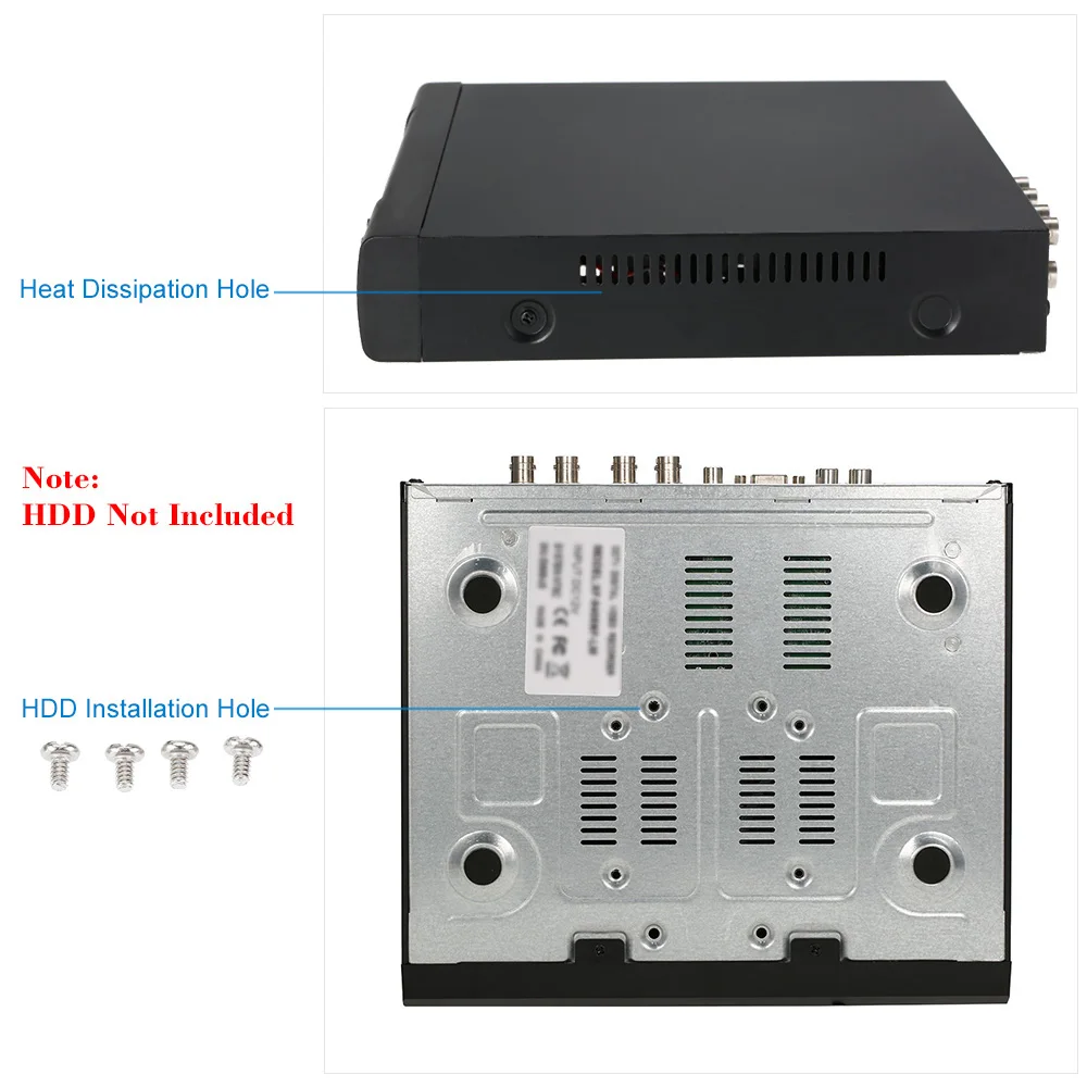 KKmoon 8CH 1080P Гибридный 5 в 1 цифровой видеорегистратор P2P облачная сеть Onvif с