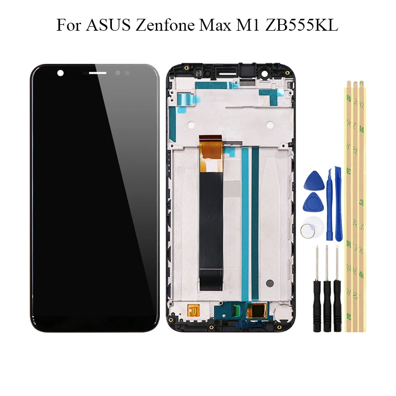 ЖК дисплей 5 дюйма для Asus Zenfone 4 Max ZC554KL /3 ZC553KL и сенсорный экран с рамкой телефона ASUS