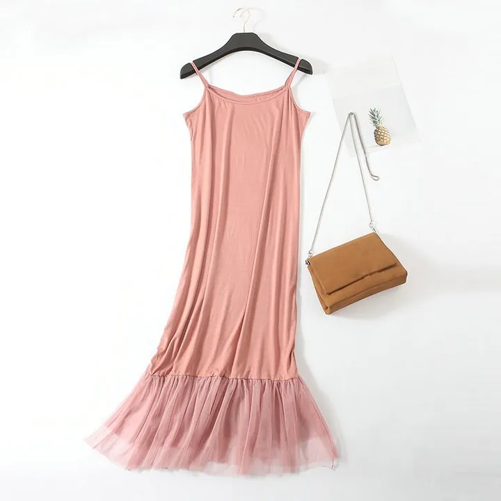 

Women Summer Tulle Dress Women Fashion Casual Sleeveless Gauze Vintage Party Dresses Patchwork Ladies Office Vestidos