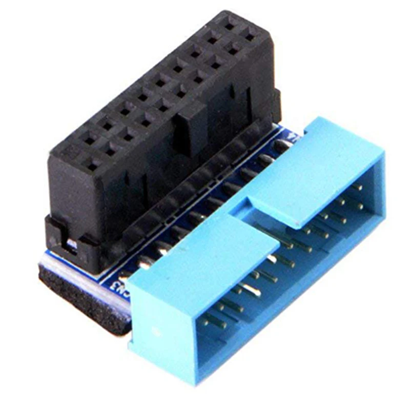 

HOT-USB 3.0 20pin Male to Female Extension Adapter Angled 90 Degree for Motherboard Mainboard