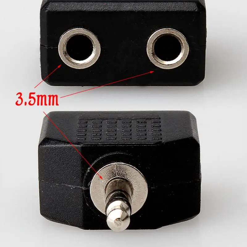 

High Quality Audio Earphone Headphone Splitter Adapter 3.5mm to 2 Earbuds Stereo Headset Splitter Earphone Accessories Hot Sale