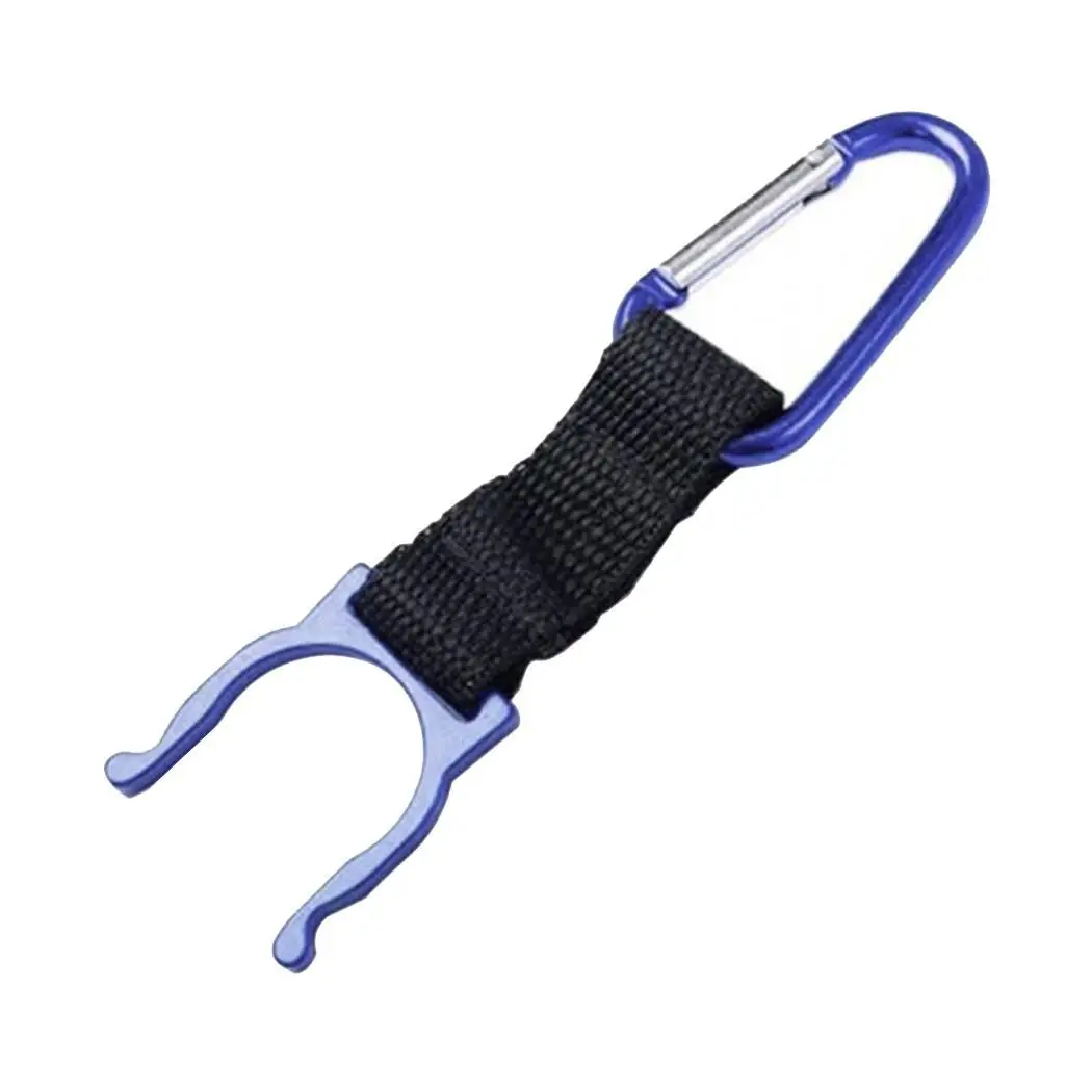 

1pcs Nylon Bottle Tools Climbing Buckle Webbing Carabiners Olecranon Hook Keychain Clasp Belt Bottle Hanging Tactical Backpack