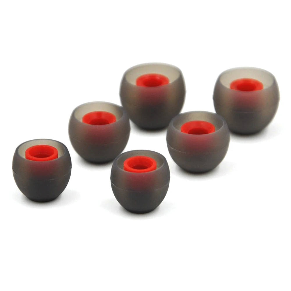 

6pcs/3pairs In-ear Earphone Tips 3.8mm Ear Sleeve Covers Headphone Silicone Eartips For KZ IE80 Earphone