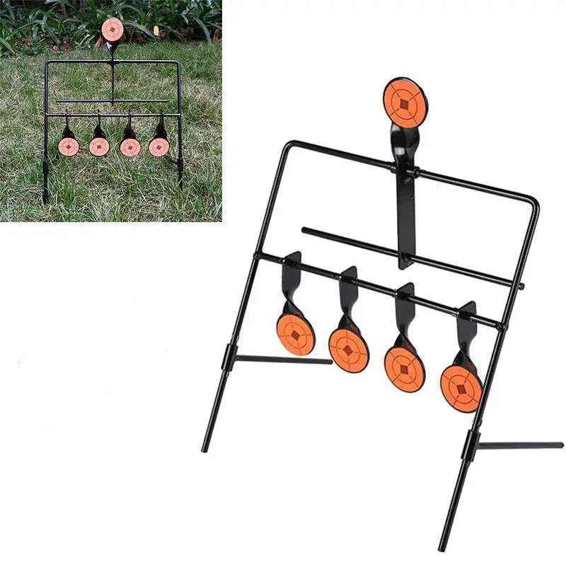 Металл сброс Стрельба Цель весло ветер Chime стиль цель для тренировок на открытом воздухе (черный)