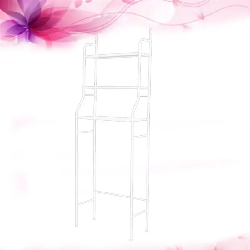  3 Tier Over the Toilet Storage Rack Space Saving Bathroom Kitchen Organizer(White) - 32963148089