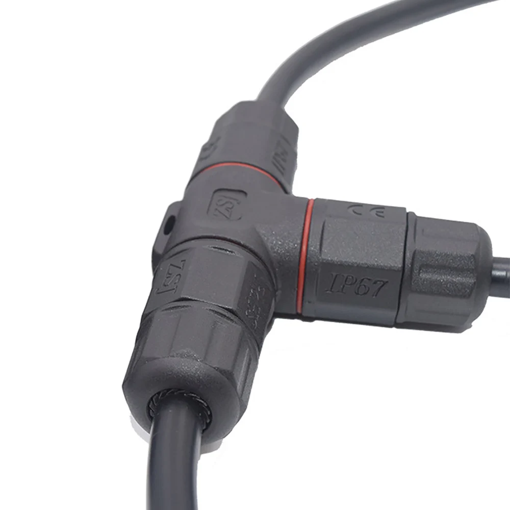 1 шт. Водонепроницаемый соединитель Т Тип 3 Pin IP68 250V 20a электрическая кабельная