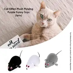 Игрушка для котов обмоточный механизм плюшевая мышь крыса котенок дразнить трюк интерактивные игрушки кошка мышь ловить Игральный