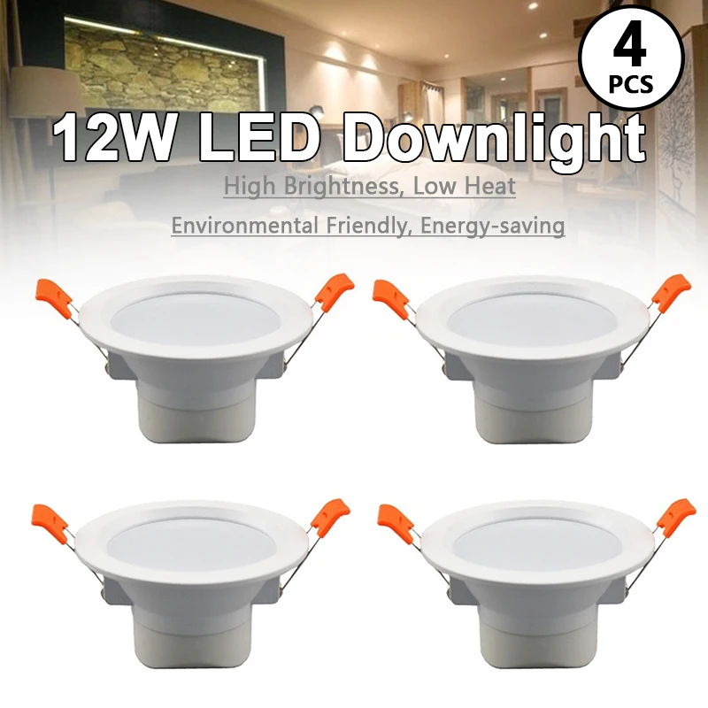 

18W 3000k LED Panel Downlight Led Bulb Ceiling Lamp Recessed Spotlight Warm White Energy-saving for Driver Kitchen Bathroom