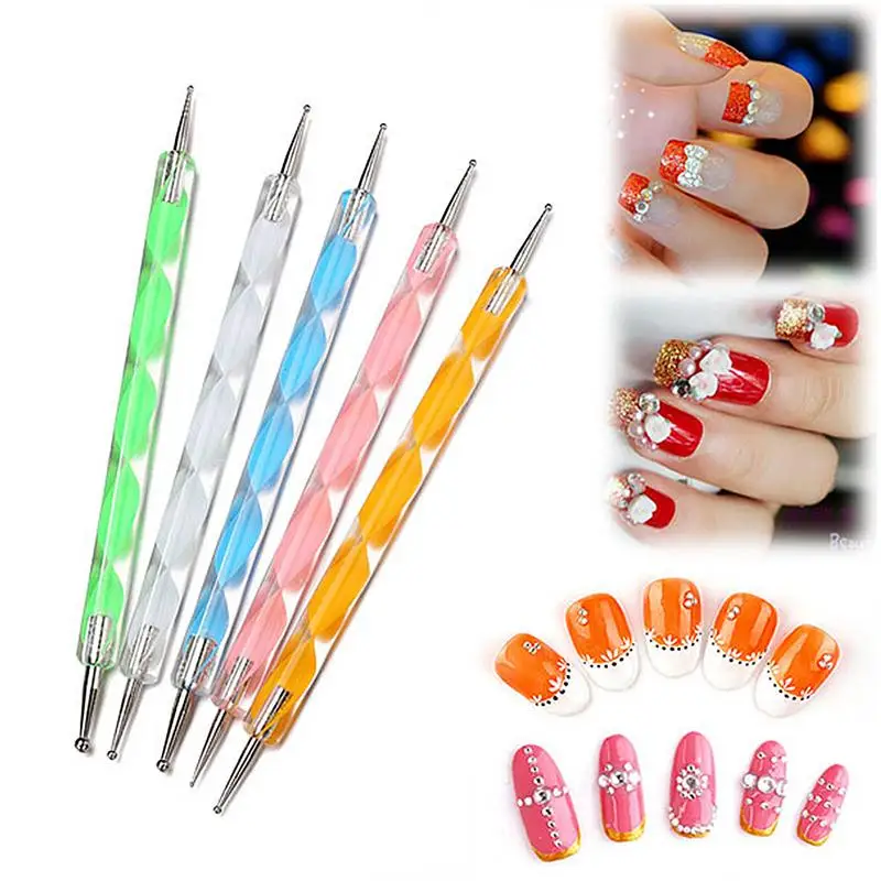 20PCS Nail Tools Brushes and Dotting Pen Kit for Women Fingernail
