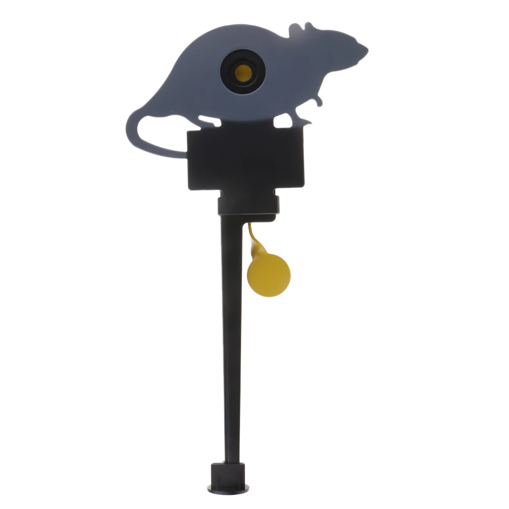 

Mouse Reset Target, Metal Paintball Pellet Hunting Shooting Range with 2 Sizes Kill Zone Reducers & Ground Spikes