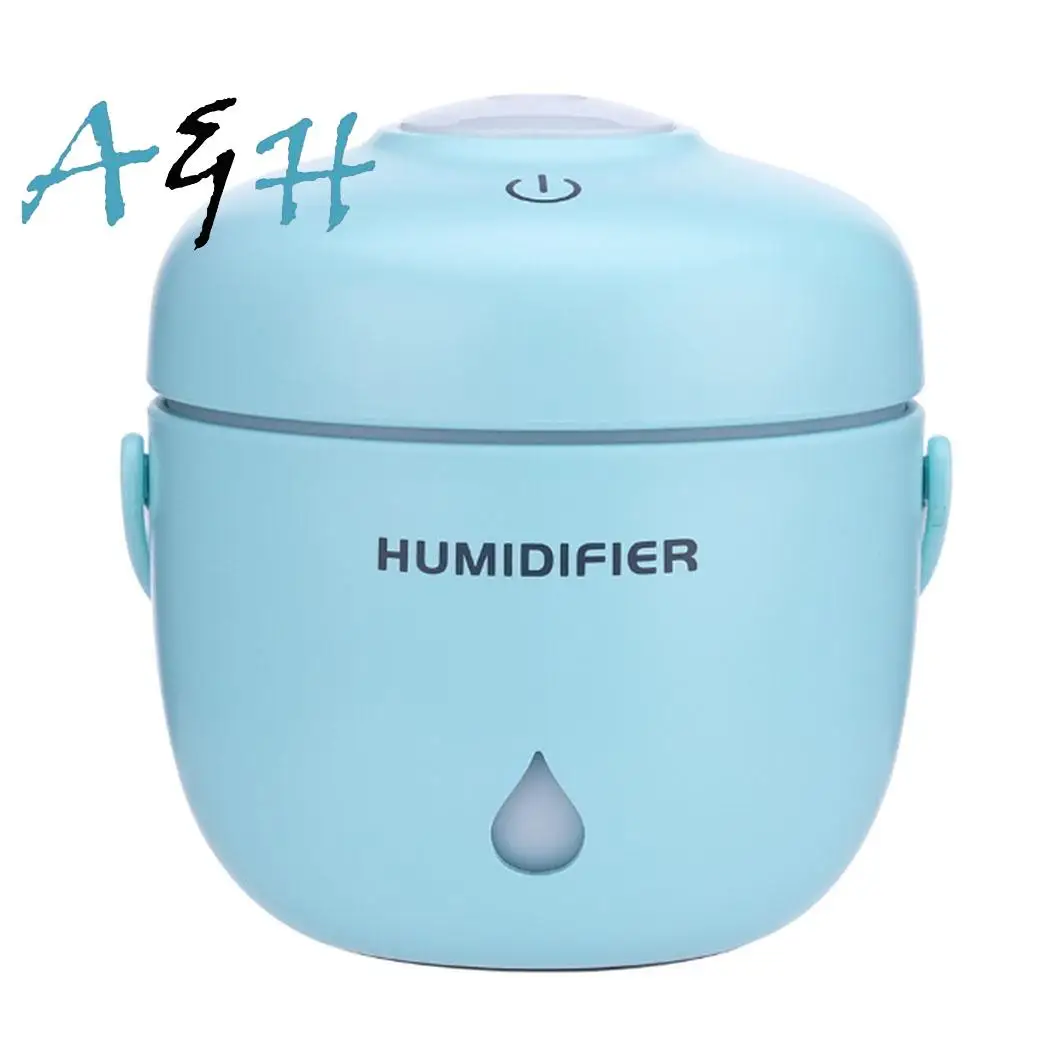 

Rice Cooker USB Air Humidifier LED Night Home, Office, 2W Light Car Home 230ml Mist 4-6H 20-40ml/H Purifier