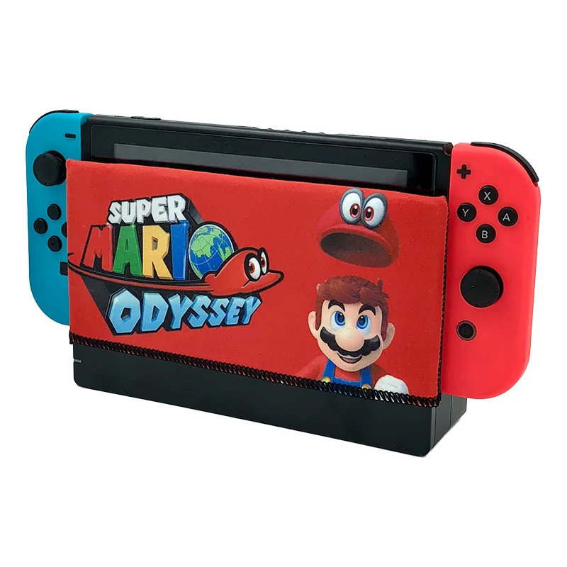 Чехол для док станции Nintendo Switch мягкая замшевая наклейка защита от царапин