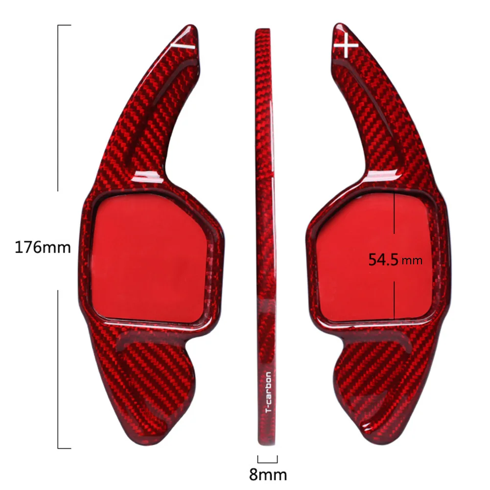 Углеродное волокно рулевое колесо сдвига Paddle расширение для Audi A3 SQ5 A4L RS3 A5 RS6 R8 A7 Q3 A8 Q5 S5 Q7 S6 TT S7(ТТС) S8 A6L GKJH