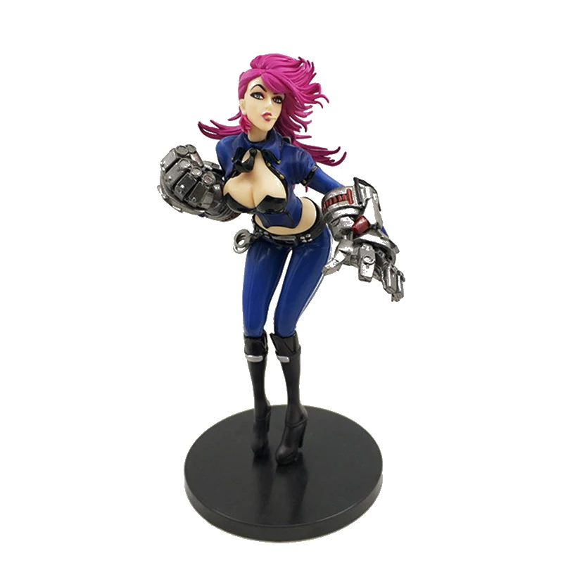 

League Legends Vi figure lol The Vi The Piltover Enforcer Game PVC Action Figure Collectible Model Creative Gifts 20cm with box
