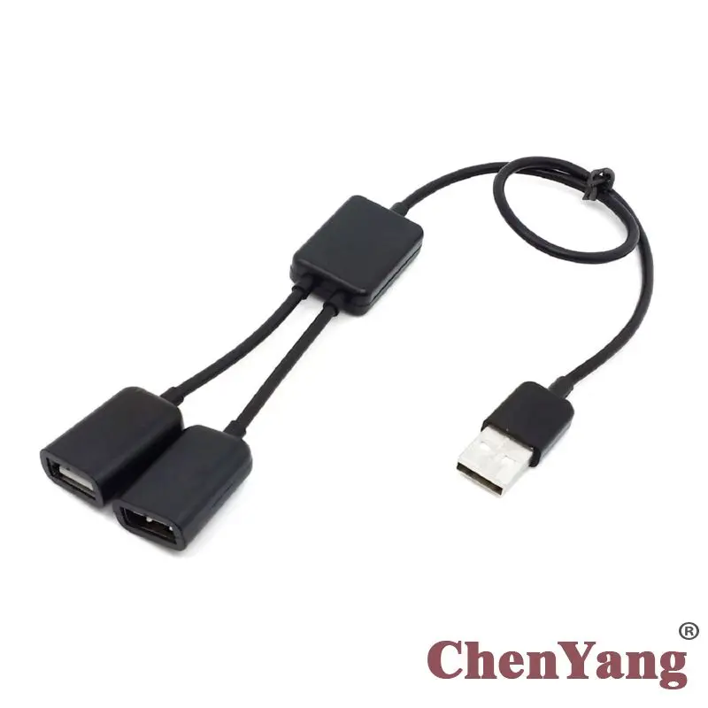 

Zihan USB 2.0 Dual Ports Hub Cable Black Bus power For Macbook & Notebook & PC & Laptop & Mouse & Flash Disk