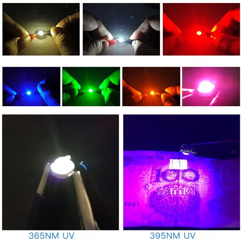Нет 10 шт./компл. 3 Вт LED Высокая мощность супер яркая лампа с бусинами ночник для