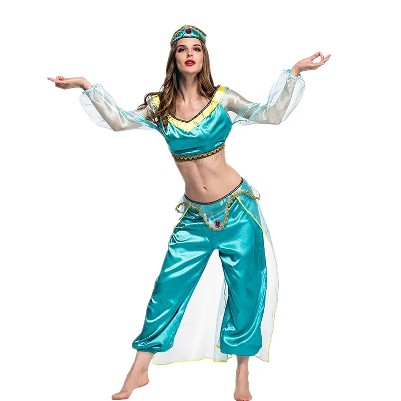 

Halloween Party Stage Cosplay Bollywood Cleopatra Costume Sexy Arab Dance Costume Indian Girl Egyption Belly Dance Fancy Dress