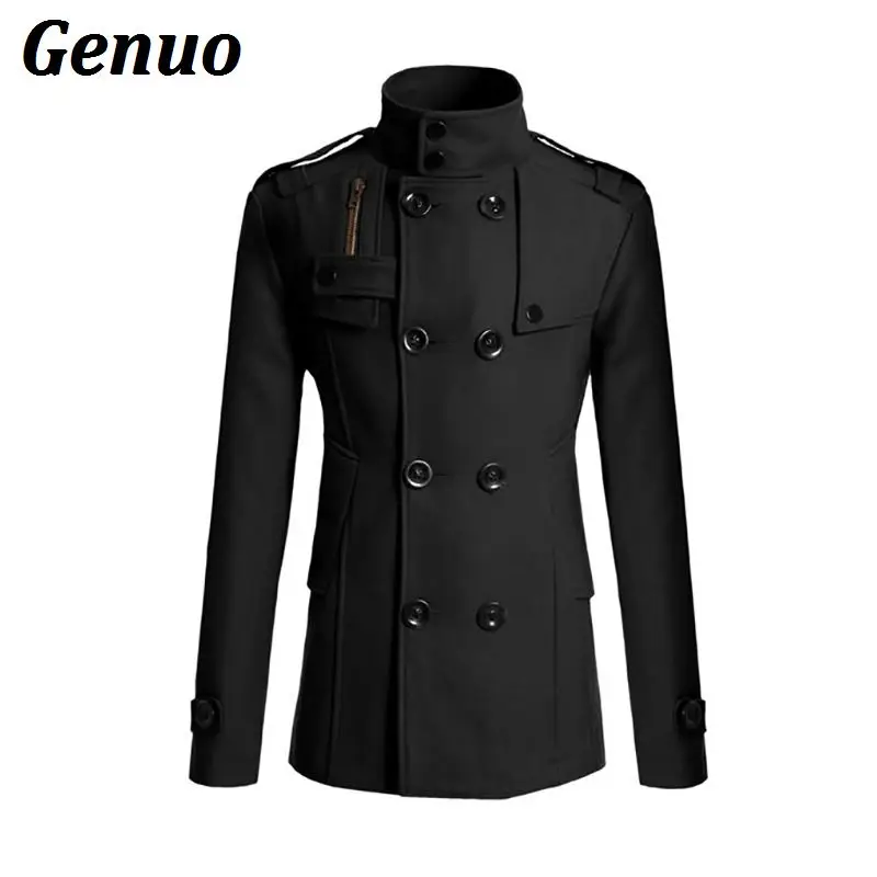 Fashion Mandarin Collar Double Breasted 