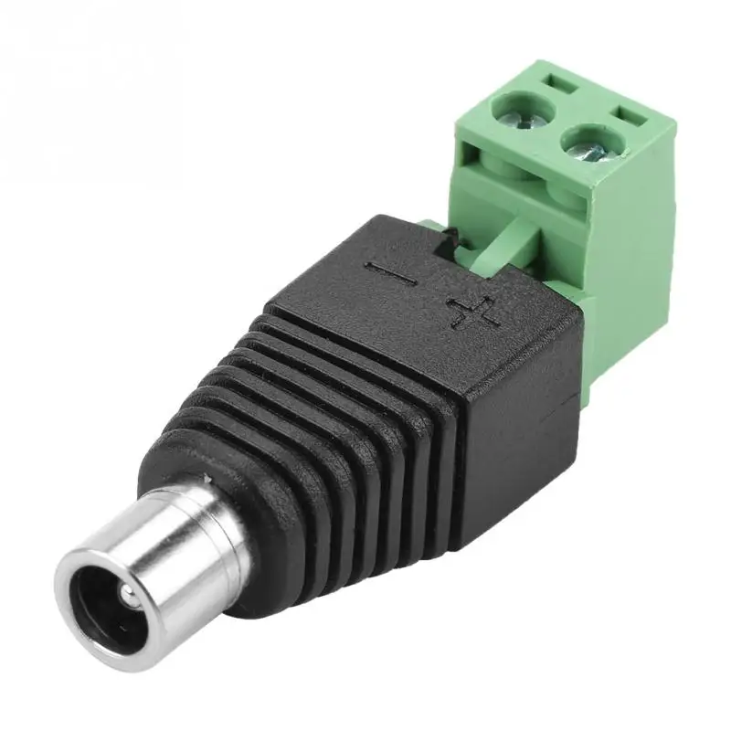 

10Pcs/Lot DC Female Plug Terminal Screw CCTV Camera Power Supply Converter Adapter Connectors konektor