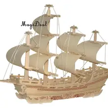 MagiDeal Деревянный DIY 3D Деревянный пазл торговый корабль моделирование Строительный набор для детей Детская Игрушка Головоломка подарок на день рождения