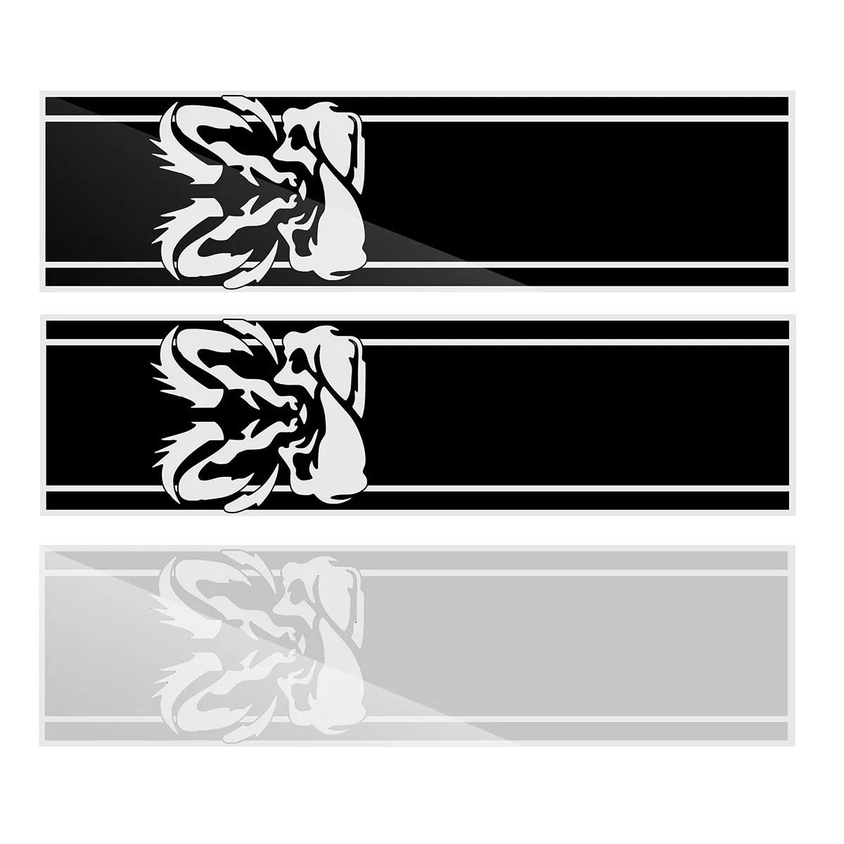  97*25cm Car Body Vinyl Decal Sticker Strips Emblem Bandage For (2Pcs) Dodge Ram 1500 5.7 L