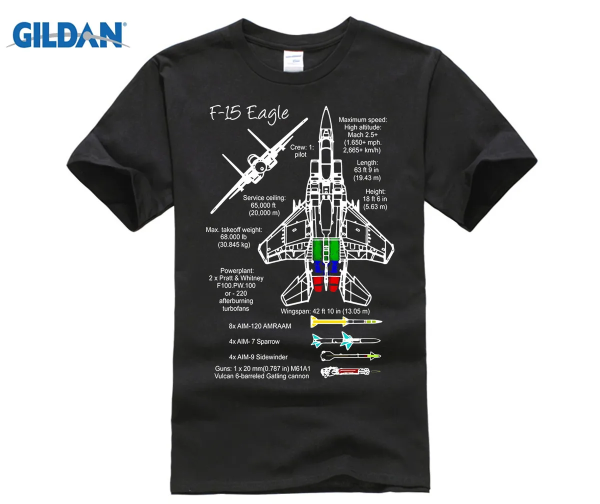 GILDAN 2018 F-15 футболка с орлом-The Fighting Eagles | Мужская одежда