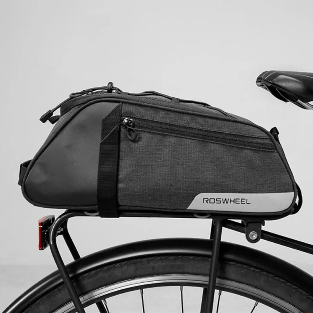 

Cycling Handbag Shoulder Carrier Basket Back Seat Shelf Bike Bag 8L Bike Large Capacity, Reflective Logo