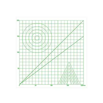 

ALLOYSEED 220*220*0.5mm Multi-shaped Drawing Tool Basic Template Design Mat Pad for 3D Printing Pen