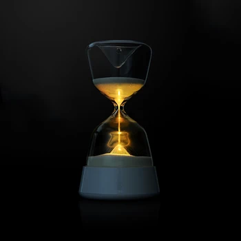 

15 Minute Hourglass Timer Night Light Hourglass Romantic 4color Sandglass Bedside Decoration Gfit For Kids Good Sleeping