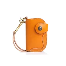 Новинка, Ретро сумка для ключей для мужчин и женщин, с отделением для карт, натуральная кожа, посылка для карт, унисекс, растительный ключ, посылка,, руководство