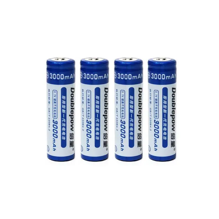 

Doublepow c AA Battery High Capacity 3000mAh 3.7V 18650 Li-ion Rechargeable Battery with 1200 Cycle r20
