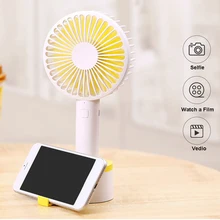 USB воздушный охладитель портативный мини-вентилятор 3 скорости ручной держатель для мобильного телефона Настольный Рабочий вентилятор для офиса дома на открытом воздухе путешествия