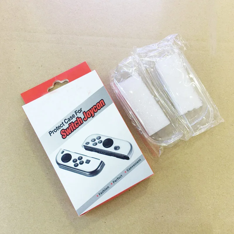 

New 1 Pair Transparent Clear Hard PC Protection Protect Case Cover For NS Nintendo Switch Joy-Con