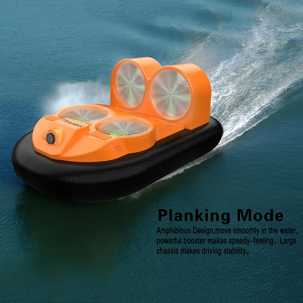 

Mini RC Boat GV160 LED EPP FPV 2.4G High Speed Ground Effect Amphibious Anti-crashed RC Boats Vehicle Hovercraft Kids Toys