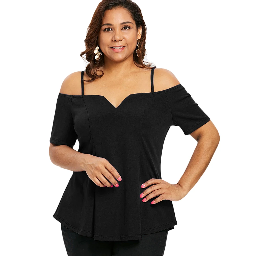 

Rose gal Sexy T Shirt Plus Size Women 2019 Summer Cami T-Shirt Harajuku Female Strapless Tshirt Short Sleeve Ladies Top Female