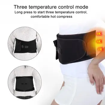 

Magnet Far Infrared Massage Wormwood Hot Compress Waist Back Pain Relieve Therapy Belt Braces Support