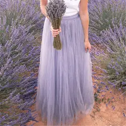 Новая мода Лидер продаж для женщин Boho двухслойная шифоновая Ретро длинное платье Сарафан юбка