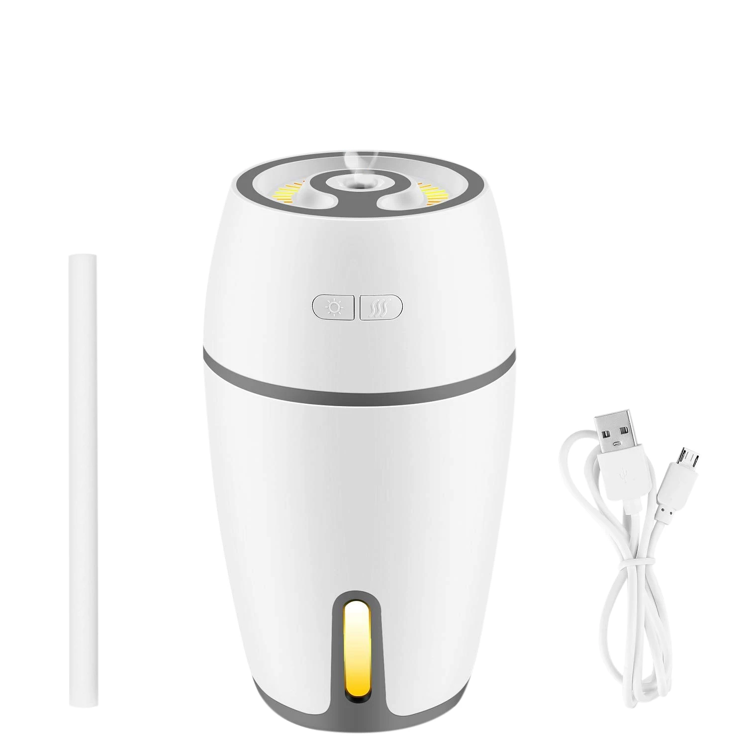 

EAS-Essential Oil Diffuser,300Ml Aroma Diffuser Cool Mist With Adjustable 7 Color Led Lights Portable Usb Mini Desktop Cup Air