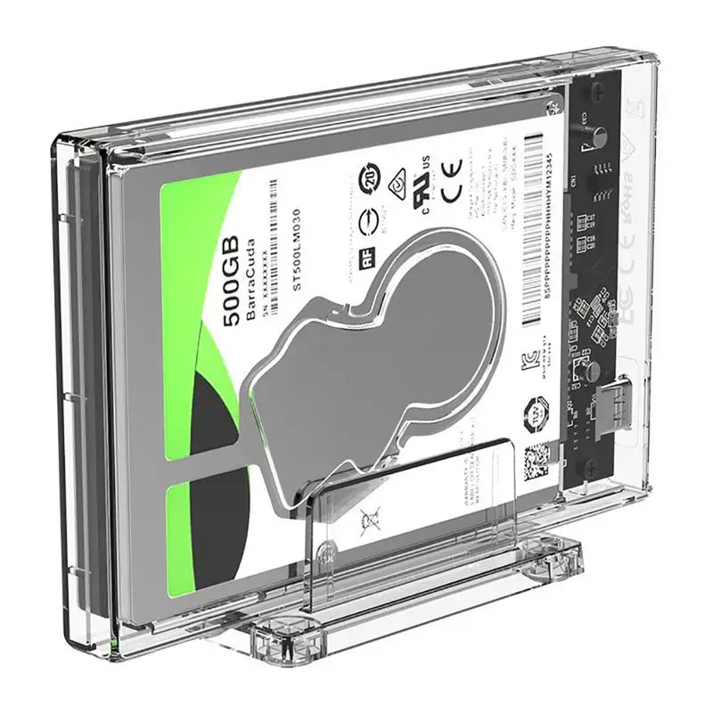 

ORICO 2.5" SATA HDD Box USB3.0 Mobile Hard Disk Drive Case Type-C SSD Enclosure External Housing Cover with Charging Cable
