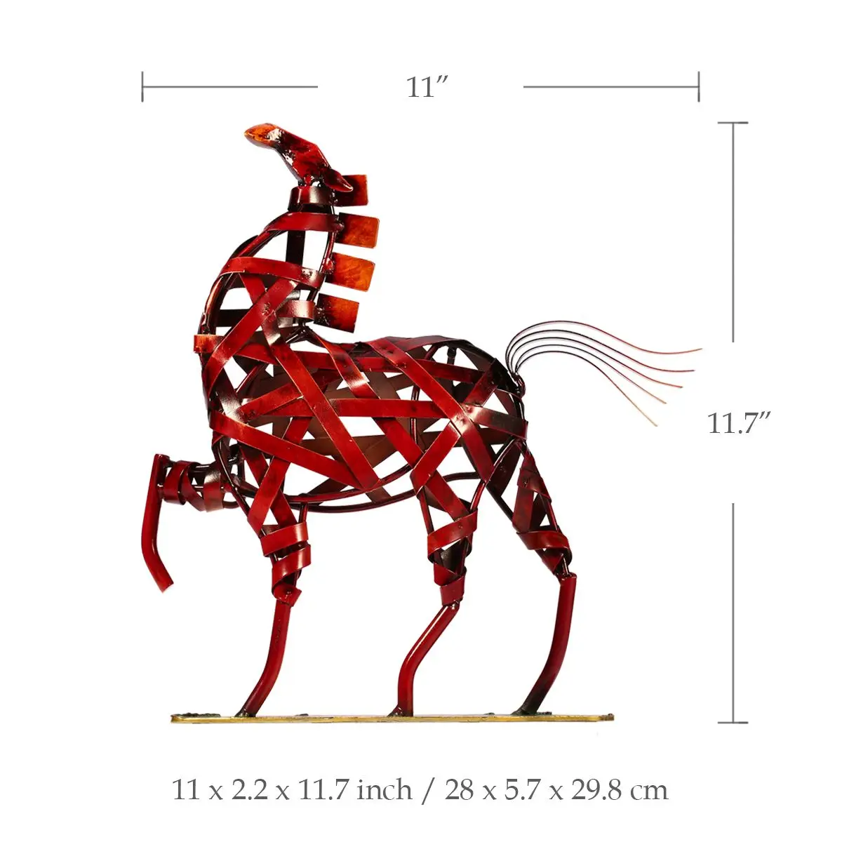 Weaving Horse Sculpture Modern Home Decor