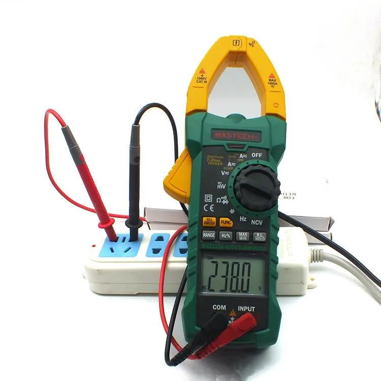 MASTECH MS2115A цифровой токоизмерительный прибор True RMS AC/DC ток 6000 отсчетов сопротивление напряжения Емкость бесконтактный Тестер Напряжения