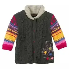 Amazing Daisy, Франция, C, домашний классический Удлиненный свитер для девочек, сохраняющий тепло, свитер кардиган пиджак, код на один год