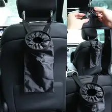 Портативный автомобильный экологический мешок для мусора автомобильное сиденье для хранения мусора сумка Оксфорд материал подголовник встроенный карман